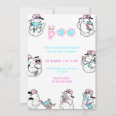 Cute Nurse Boo Halloween Costume Party 招待状 (正面)