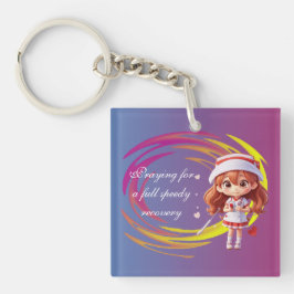 Cute Nurse Cartoon Keychain – Speedy Recovery Gift キーホルダー