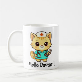 Cute Nurse Cat コーヒーマグカップ