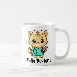 Cute Nurse Cat コーヒーマグカップ
