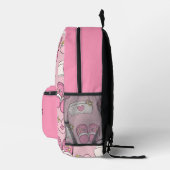 Cute Nurse Hats and Clogs プリントバックパック (右)