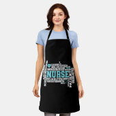 Cute Nurse RN LVN Nursing School Medical エプロン (着用した状態)