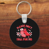 Cute Nurse Valentine Non Slip Socks Please Don't F キーホルダー (正面)