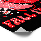 Cute Nurse Valentine Non Slip Socks Please Don't F ポスター (角)