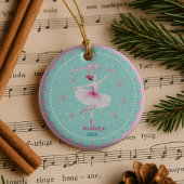 Cute Nutcracker ballerina sugar plum fairy セラミックオーナメント