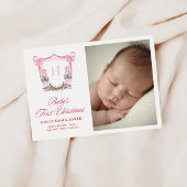 Cute Nutcracker Christmas Monogram Crest Baby シーズンカード