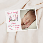 Cute Nutcracker Monogram Crest Baby シーズンカード
