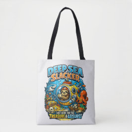 Cute Ocean Adventure Humor, Funny Sloth Diving art トートバッグ