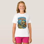 Cute Ocean Adventure Humor, Funny Sloth Diving art Tシャツ (正面フル)
