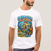 Cute Ocean Adventure Humor, Funny Sloth Diving art Tシャツ (正面)
