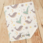 Cute Ocean Animals Personalized Blanket シェルパブランケット