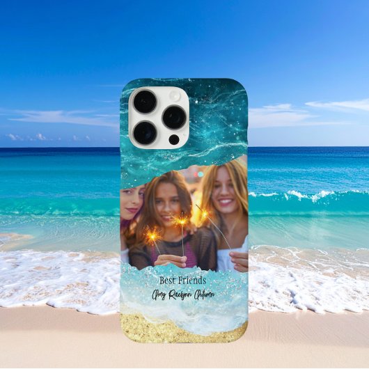 Cute Ocean/Beach Besties/Friends Custom Photo Case-Mate iPhoneケース