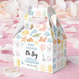 Cute Ocean Under the Sea Animal Baby Shower フェイバーボックス