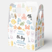 Cute Ocean Under the Sea Animal Baby Shower フェイバーボックス (オープン)