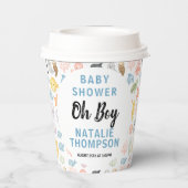 Cute Ocean Under the Sea Animal Baby Shower 紙コップ (裏面)