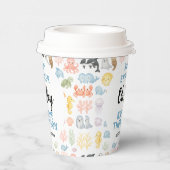Cute Ocean Under the Sea Animal Baby Shower 紙コップ (右)