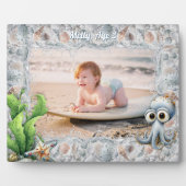 Cute Octopus and Seashells Child's Photo Frame フォトプラーク (正面)