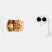Cute Octopus Drummer iPhone 16 Case Kawaii 16ケース (裏面横)
