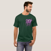 Cute Octopus Pocket Dark Tシャツ (正面フル)