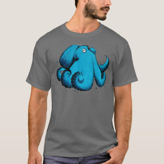Cute octopus sticker Fantasy art Tシャツ