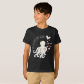 Cute Octopus, You Octo My Heart, Valentine  Tシャツ (正面フル)