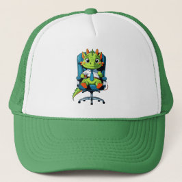 Cute Office Dragon Cap | Funny Cartoon Hat キャップ