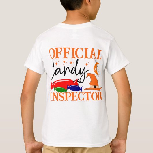 Cute Official Candy Inspector kid Tシャツ (裏面)