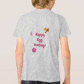 Cute Official Egg Hunter Easter Kids Name トライブレンドＴシャツ (裏面)