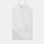 Cute Oh Baby Gender Neutral Elephant Baby Shower  ギフトタグ (裏面)