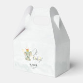 Cute Oh Baby Gender Neutral Elephant Thank You フェイバーボックス (正面サイド)