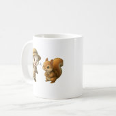 Cute Okojo and Squirrel Mug – Okojo and Friends コーヒーマグカップ (正面左)