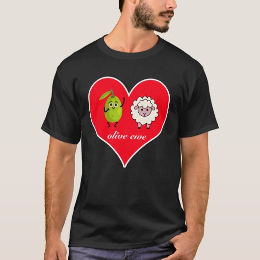 Cute Olive Ewe  Tell Someone I Love You Tシャツ (正面)