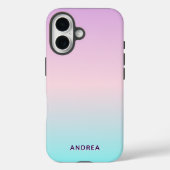 Cute Ombre Personalized Name Case-Mate iPhoneケース (裏面)