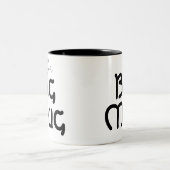 Cute One Huge Mug Custom Name Novelty Jumbo ツートーンマグカップ (中央)