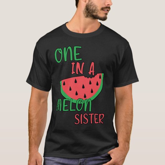 Cute One In A Melon Sister  Watermelon Bday Tシャツ (正面)