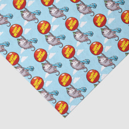 Cute Opossum Happy Birthday! Add Your Text Balloon 薄葉紙