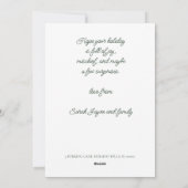 Cute Orange Cat Do Not Open Until Christmas シーズンカード (裏面)