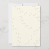 Cute Orange Dinosaur T-Rex Birthday Invite 招待状 (裏面)