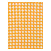 Cute Orange Ghost Pattern – Halloween Design テーブルクロス (正面)