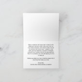 Cute Orange Gingham Plaid Photo Christmas Folded シーズンカード (内部)