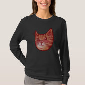 Cute orange kitty cat tシャツ (正面)