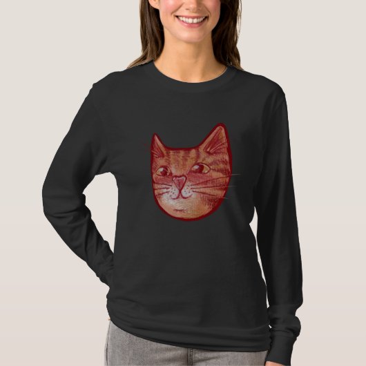 Cute orange kitty cat tシャツ (正面)