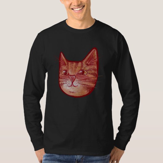 Cute orange kitty cat tシャツ (正面)