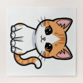 Cute Orange Tabby Cat ジグソーパズル (横)