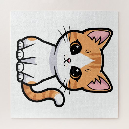 Cute Orange Tabby Cat ジグソーパズル (横)