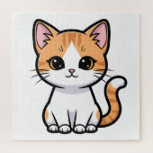 Cute Orange Tabby Cat ジグソーパズル (縦)