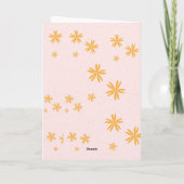 Cute Orange Tabby Cat Happy Birthday Card - Retro カード (裏面)
