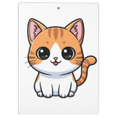Cute Orange Tabby Kitten Character クリップボード (裏面)