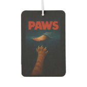 Cute Orange Tabby vs Human Foot  カーエアーフレッシュナー (正面)