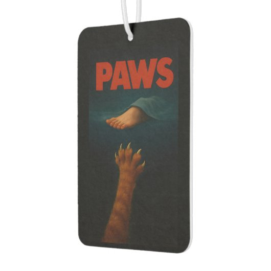 Cute Orange Tabby vs Human Foot  カーエアーフレッシュナー (左)